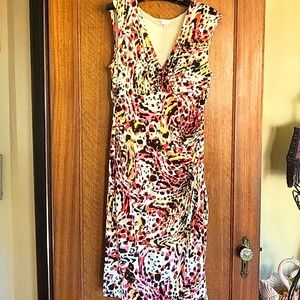 London Times Faux Wrap Dress 12